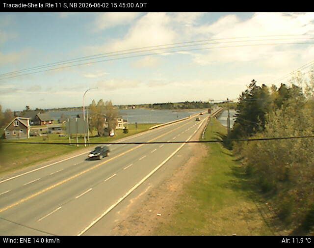 Web Cam image of Tracadie-Sheila (NB Highway 11)