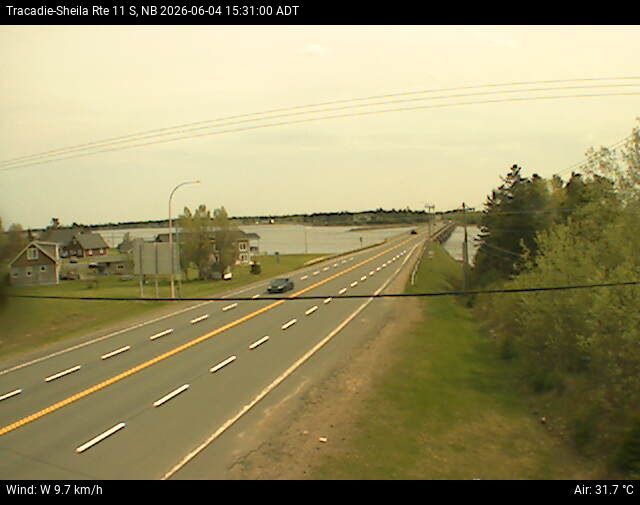 Web Cam image of Tracadie-Sheila (NB Highway 11)