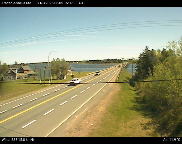 Web Cam image of Tracadie-Sheila (NB Highway 11)