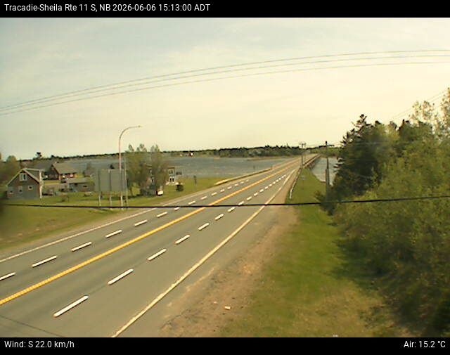 Web Cam image of Tracadie-Sheila (NB Highway 11)