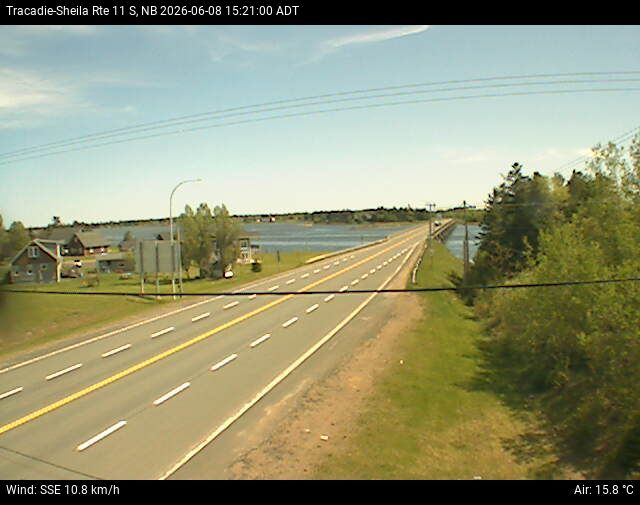 Web Cam image of Tracadie-Sheila (NB Highway 11)