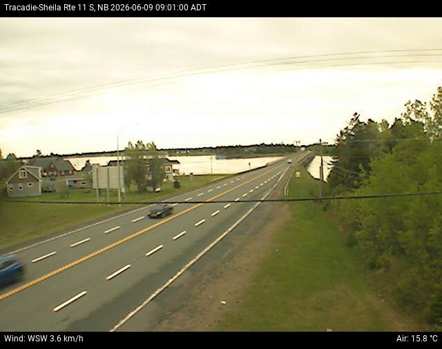 Web Cam image of Tracadie-Sheila (NB Highway 11)