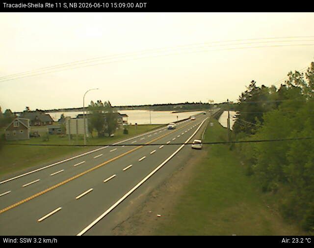 Web Cam image of Tracadie-Sheila (NB Highway 11)