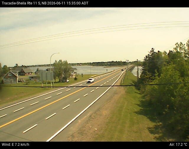 Web Cam image of Tracadie-Sheila (NB Highway 11)