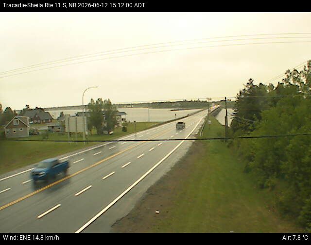 Web Cam image of Tracadie-Sheila (NB Highway 11)