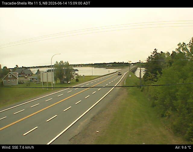 Web Cam image of Tracadie-Sheila (NB Highway 11)