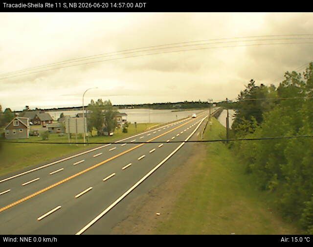 Web Cam image of Tracadie-Sheila (NB Highway 11)