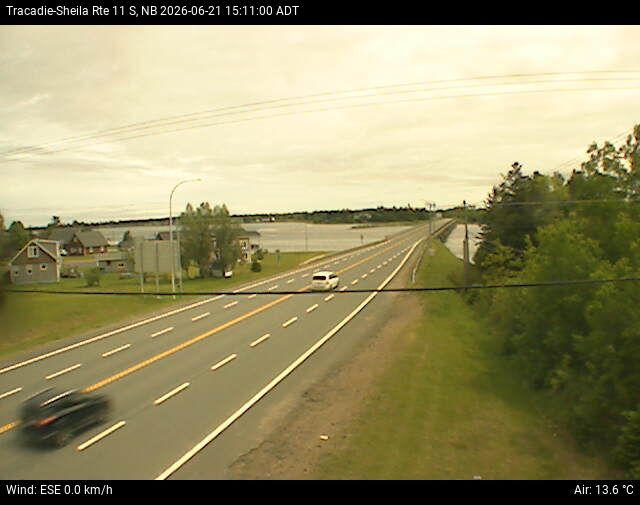 Web Cam image of Tracadie-Sheila (NB Highway 11)