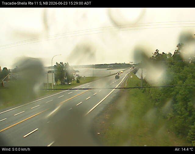 Web Cam image of Tracadie-Sheila (NB Highway 11)