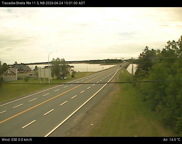 Web Cam image of Tracadie-Sheila (NB Highway 11)