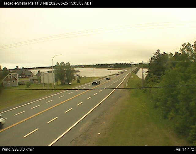Web Cam image of Tracadie-Sheila (NB Highway 11)