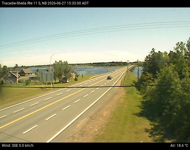 Web Cam image of Tracadie-Sheila (NB Highway 11)