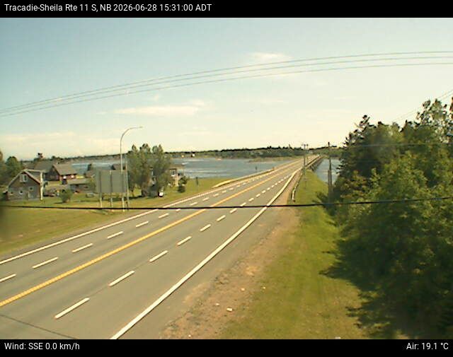 Web Cam image of Tracadie-Sheila (NB Highway 11)