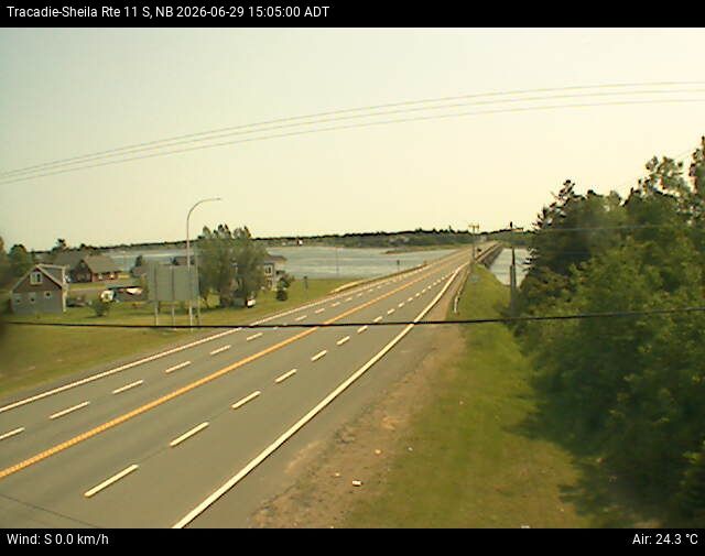 Web Cam image of Tracadie-Sheila (NB Highway 11)