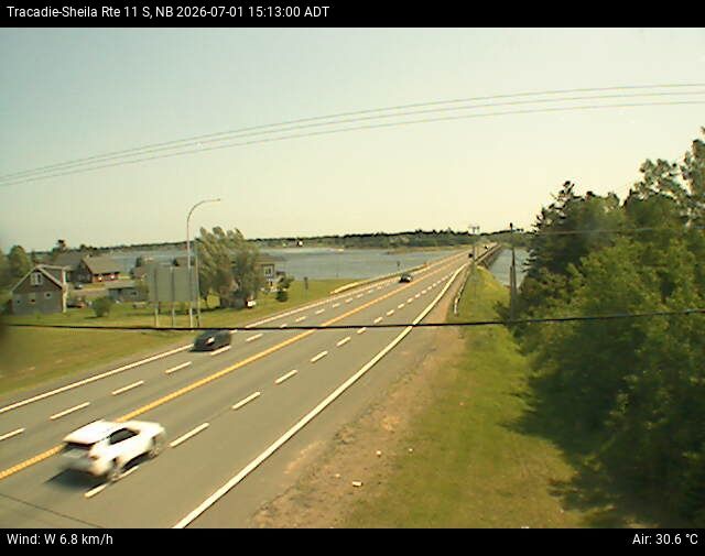 Web Cam image of Tracadie-Sheila (NB Highway 11)