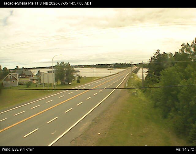 Web Cam image of Tracadie-Sheila (NB Highway 11)
