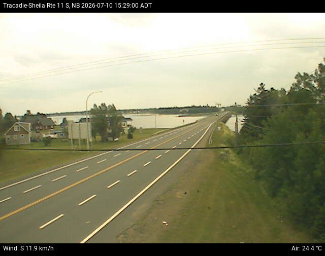 Web Cam image of Tracadie-Sheila (NB Highway 11)