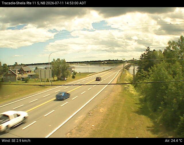 Web Cam image of Tracadie-Sheila (NB Highway 11)