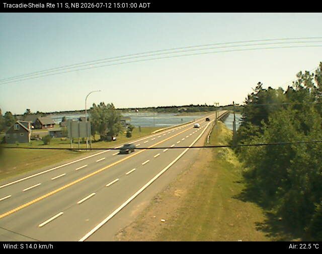 Web Cam image of Tracadie-Sheila (NB Highway 11)