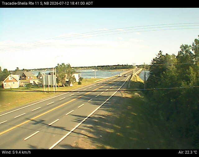 Web Cam image of Tracadie-Sheila (NB Highway 11)