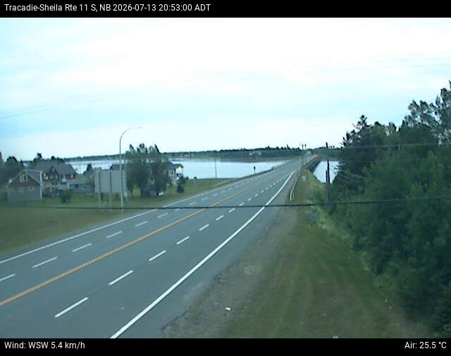 Web Cam image of Tracadie-Sheila (NB Highway 11)