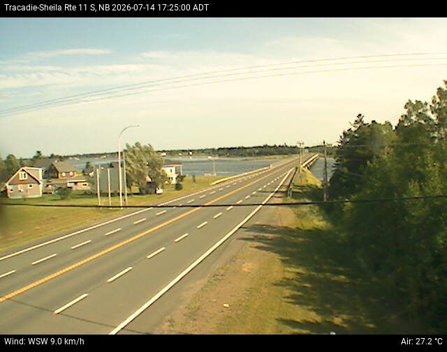 Web Cam image of Tracadie-Sheila (NB Highway 11)