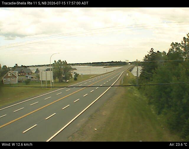 Web Cam image of Tracadie-Sheila (NB Highway 11)