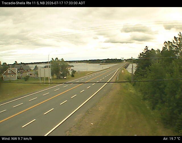Web Cam image of Tracadie-Sheila (NB Highway 11)