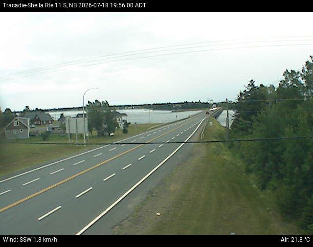 Web Cam image of Tracadie-Sheila (NB Highway 11)