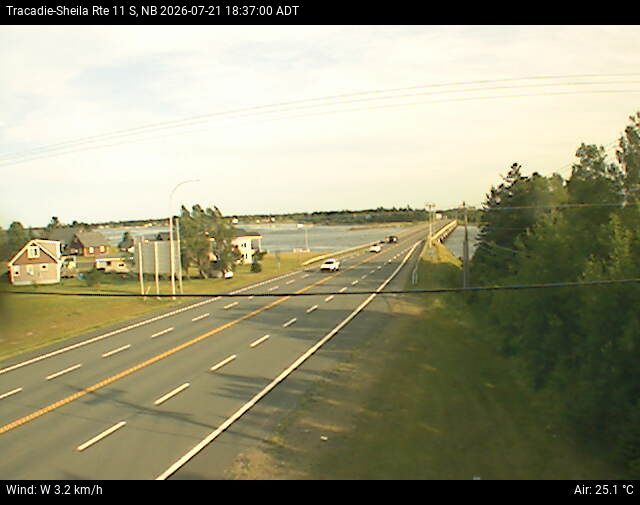 Web Cam image of Tracadie-Sheila (NB Highway 11)