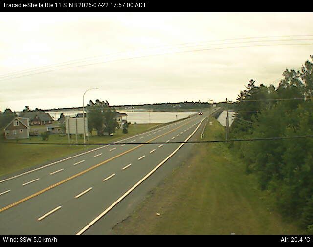 Web Cam image of Tracadie-Sheila (NB Highway 11)