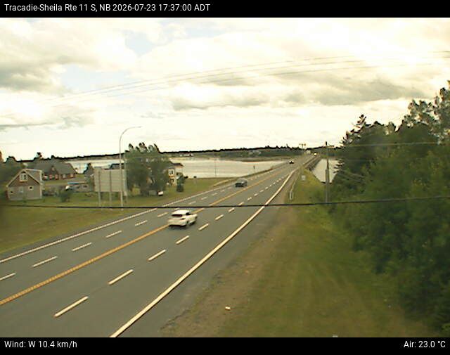 Web Cam image of Tracadie-Sheila (NB Highway 11)