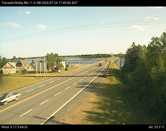 Web Cam image of Tracadie-Sheila (NB Highway 11)