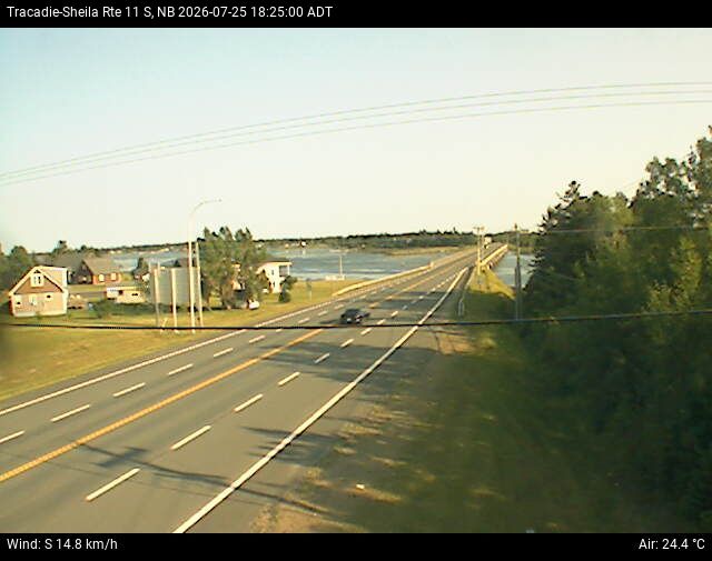 Web Cam image of Tracadie-Sheila (NB Highway 11)
