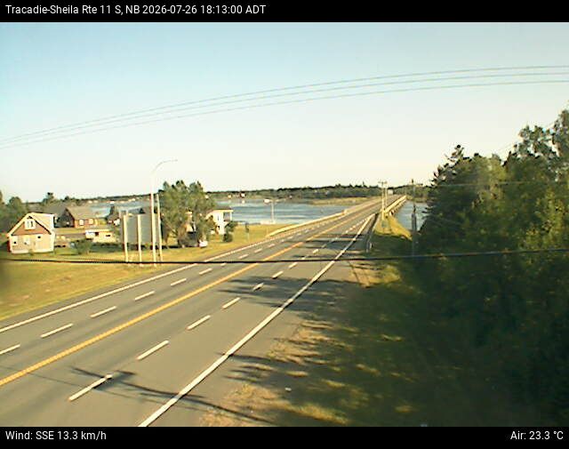 Web Cam image of Tracadie-Sheila (NB Highway 11)
