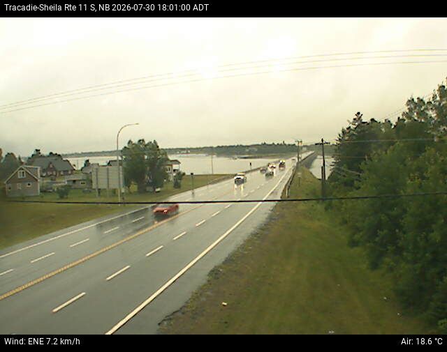Web Cam image of Tracadie-Sheila (NB Highway 11)