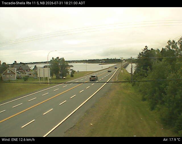 Web Cam image of Tracadie-Sheila (NB Highway 11)