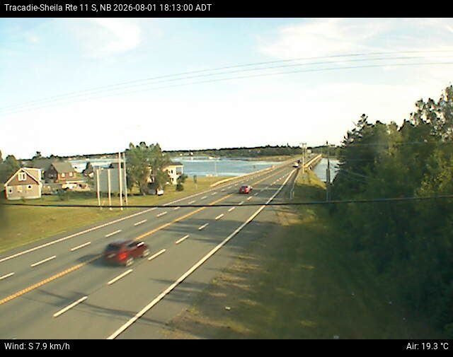 Web Cam image of Tracadie-Sheila (NB Highway 11)