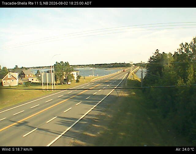 Web Cam image of Tracadie-Sheila (NB Highway 11)