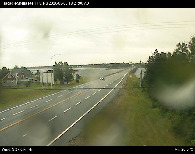 Web Cam image of Tracadie-Sheila (NB Highway 11)