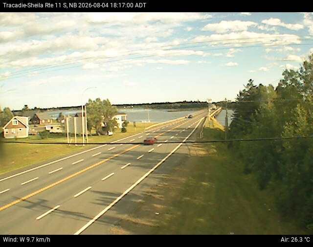 Web Cam image of Tracadie-Sheila (NB Highway 11)