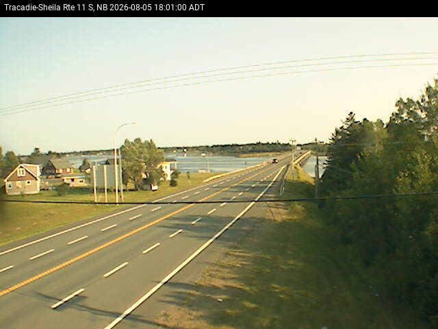 Web Cam image of Tracadie-Sheila (NB Highway 11)