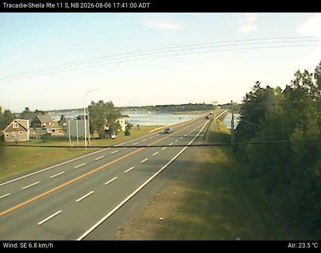 Web Cam image of Tracadie-Sheila (NB Highway 11)