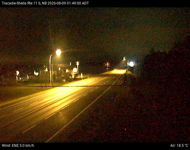 Web Cam image of Tracadie-Sheila (NB Highway 11)