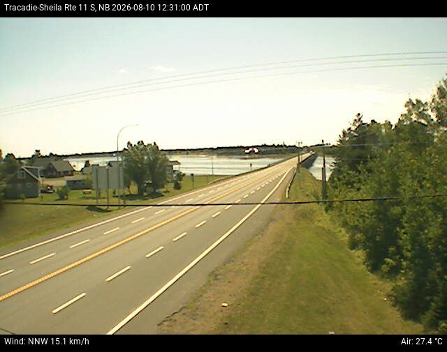 Web Cam image of Tracadie-Sheila (NB Highway 11)