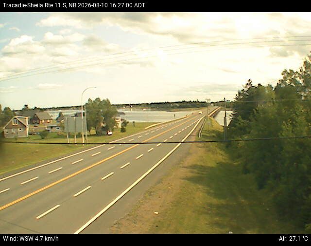Web Cam image of Tracadie-Sheila (NB Highway 11)