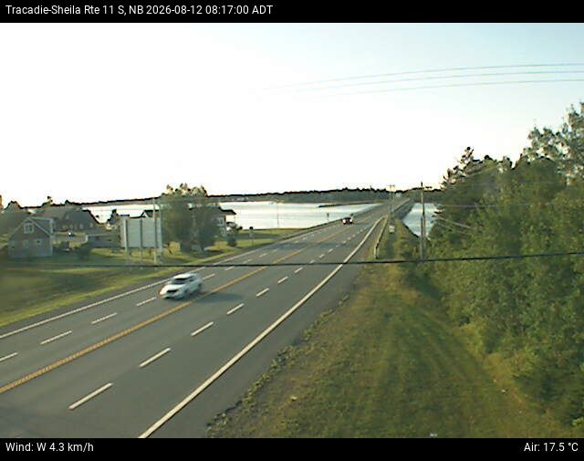 Web Cam image of Tracadie-Sheila (NB Highway 11)