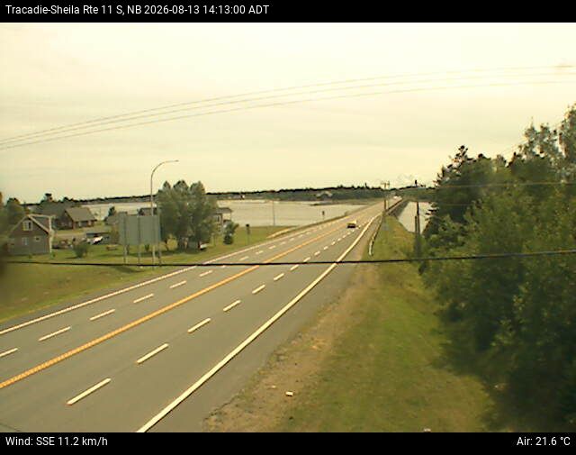 Web Cam image of Tracadie-Sheila (NB Highway 11)
