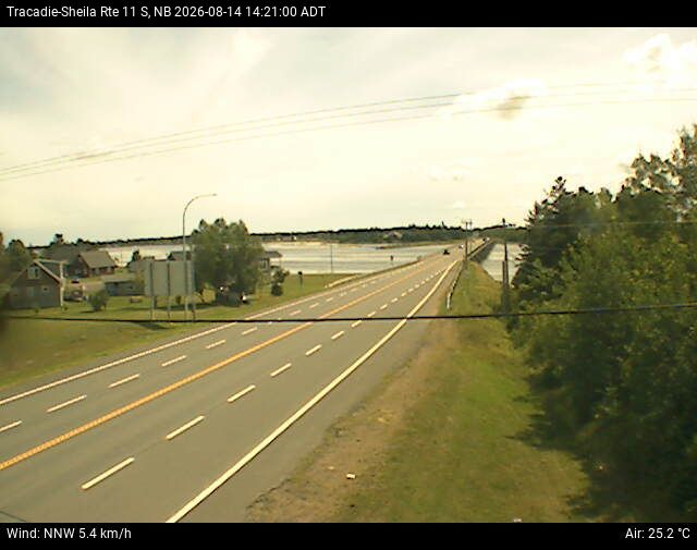 Web Cam image of Tracadie-Sheila (NB Highway 11)