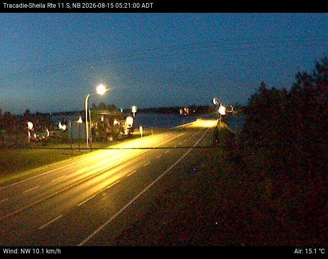 Web Cam image of Tracadie-Sheila (NB Highway 11)